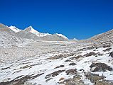 07 Trail Reaches 5000m Plateau On Trek To Kong Tso And Shishapangma East Face The trail to Kong Tso and Shishapangma East Face reaches a 5000m plateau with views starting to open up to Nyanang Ri, Shishapangma and Phola Gangchen.